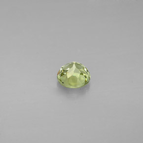 Crisoberilo verde natural 0,58ct, corte redondo, VVS