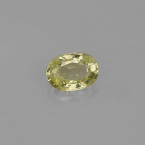 Crisoberilo verde natural 0,67ct, corte oval, VVS-VS
