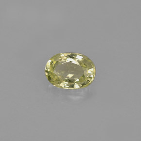 Crisoberilo verde natural 0,67ct, corte oval, VVS-VS