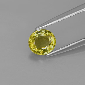 Crisoberilo verde natural 0,70ct, corte oval, VVS