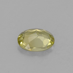 Crisoberilo verde natural 0,66ct, corte oval, VVS