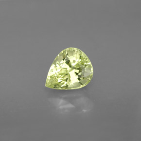 Crisoberilo verde natural 1,46ct, formato de pêra, VVS-VS