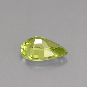 Crisoberilo verde natural 1,07ct, formato de pêra, VVS-VS