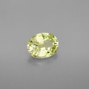 Crisoberilo verde natural 1,38ct, corte oval, VVS