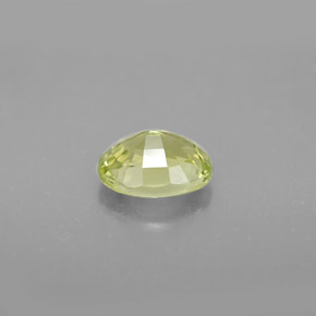 Crisoberilo verde natural 1,38ct, corte oval, VVS