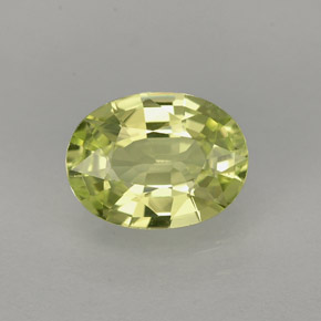 Crisoberilo verde natural 1,26ct, corte oval, IF
