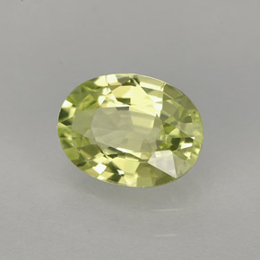 Crisoberilo verde natural 1,26ct, corte oval, IF