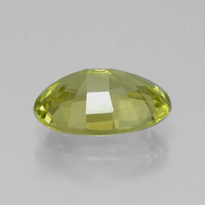 Crisoberilo amarelo natural 1,42ct, corte oval, VVS-VS