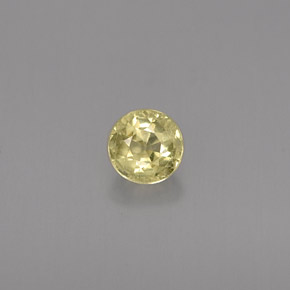 Crisoberilo amarelo natural 0,46ct, corte redondo, VVS-VS