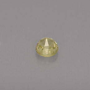 Crisoberilo amarelo natural 0,46ct, corte redondo, VVS-VS