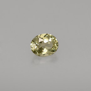 Crisoberilo verde natural 0,46ct, corte oval, VVS-VS