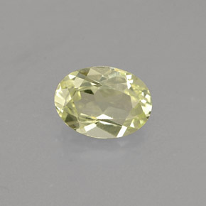 Crisoberilo amarelo natural 0,75ct, corte oval, VVS-VS
