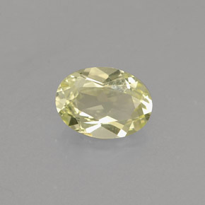Crisoberilo amarelo natural 0,75ct, corte oval, VVS-VS