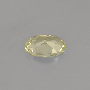 Crisoberilo amarelo natural 0,75ct, corte oval, VVS-VS