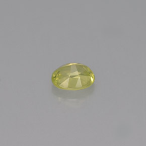 Crisoberilo amarelo natural 0,45ct, corte oval, VS