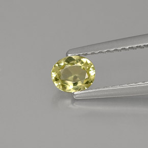 Crisoberilo verde natural 0,44ct, corte oval, VS