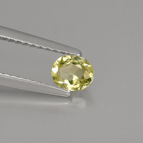 Crisoberilo verde natural 0,44ct, corte oval, VS