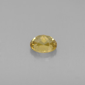 Crisoberilo amarelo natural 0,70ct, corte oval, VVS-VS
