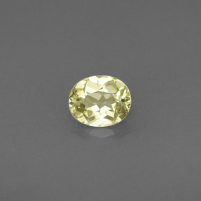 Crisoberilo amarelo natural 0,45ct, corte oval, VS