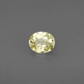 Crisoberilo amarelo natural 0,45ct, corte oval, VS
