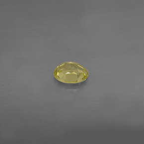Crisoberilo amarelo natural 0,44ct, corte oval, VS