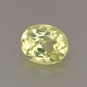 Crisoberilo verde natural 0,42ct, corte oval, VS