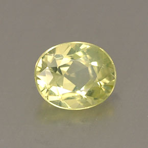 Crisoberilo verde natural 0,42ct, corte oval, VS