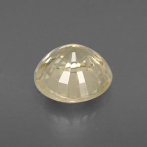 Crisoberilo amarelo natural 1,59ct, corte redondo, VVS-VS