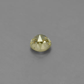 Crisoberilo verde natural 0,53ct, corte redondo, VS