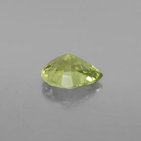 Crisoberilo verde natural 1,30ct, formato de pêra, VVS-VS