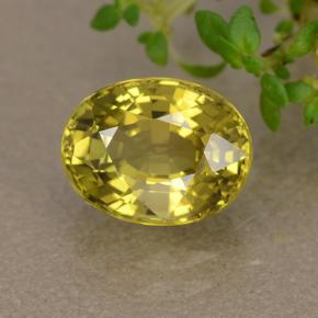 Crisoberilo verde natural 1,89ct, corte oval, VS