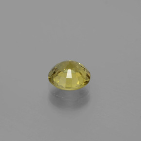 Crisoberilo amarelo natural 1,22ct, corte redondo, VS