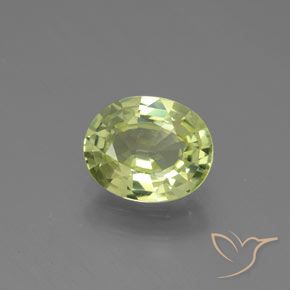1.27ct Natural Amarelo verde Crisoberilo, oval, VVS-VS