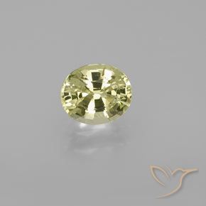 1.06ct Natural amarelo médio Crisoberilo, oval, VVS