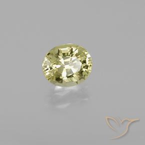 Crisoberilo amarelo médio Natural 1.06ct, oval, VVS