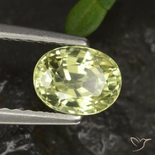 1.16ct Natural Amarelo verde Crisoberilo, oval, VS-SI