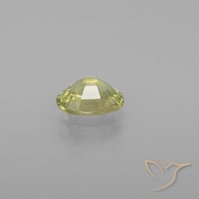 Crisoberilo amarelo médio Natural 0.97ct, oval, VVS-VS