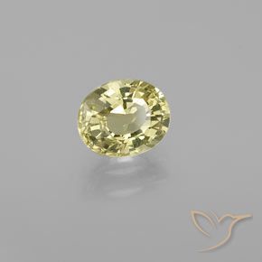 Crisoberilo Luz amarela Natural 1.12ct, oval, VVS-VS