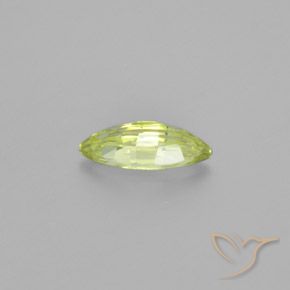 Crisoberilo Limão amarelo Natural 1.26ct, Marquesa, VVS