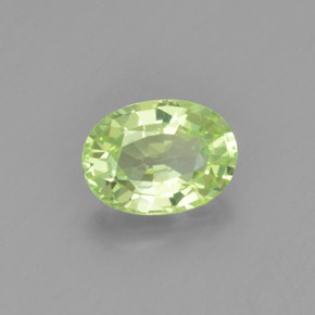 Crisoberilo verde natural 1,08ct, corte oval, VVS-VS