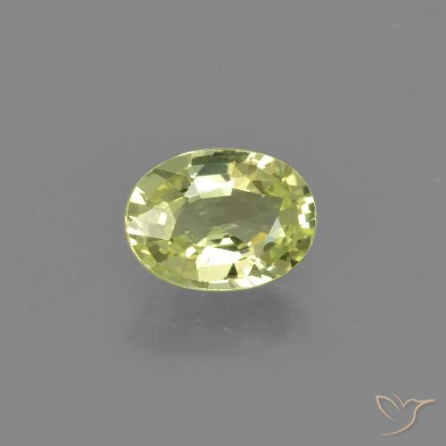 1.15ct Natural Amarelo verde Crisoberilo, oval, VVS-VS