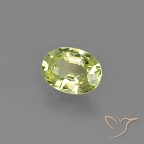 Crisoberilo Amarelo verde Natural 1.15ct, oval, VVS-VS