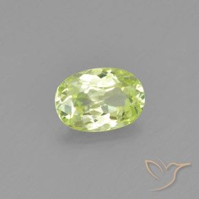 Crisoberilo Amarelo limão claro Natural 1.07ct, oval, VVS-VS