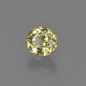 Crisoberilo verde natural 1,06ct, corte oval, VVS-VS