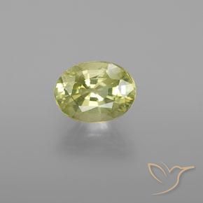 1.31ct Natural Amarelo esverdeado Crisoberilo, oval, VVS-VS