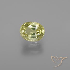 1.24ct Natural amarelo médio Crisoberilo, oval, VVS-VS