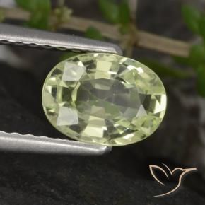 Crisoberilo Luz verde Natural 1.17ct, oval, VVS-VS