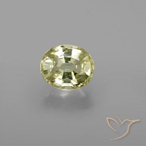 1.12ct Natural Amarelo esverdeado Crisoberilo, oval, VS
