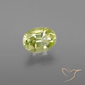 Crisoberilo amarelo médio Natural 1.22ct, oval, VVS-VS