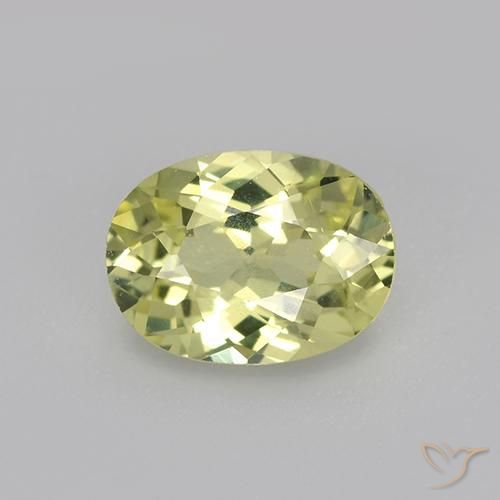 1.07ct Natural amarelo médio Crisoberilo, oval, VVS-VS
